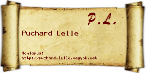 Puchard Lelle névjegykártya